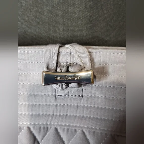 Vera Bradley Carbon Gray Quilted Tote. NWT - Picture 3 of 6